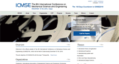 Desktop Screenshot of icmseconf.org